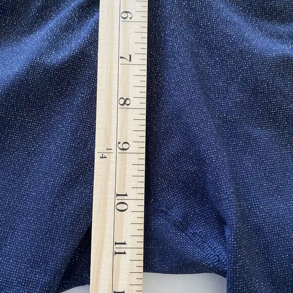 Athleta Twilight Tight Navy Silver Leggings High Rise Stretchy Reflective Trim S - Picture 9 of 10